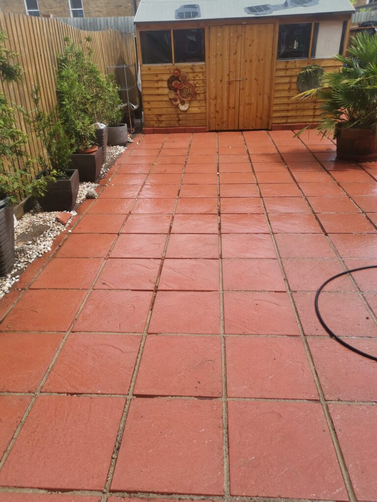 Patio Slabs Cleaned - Chatham, Kent